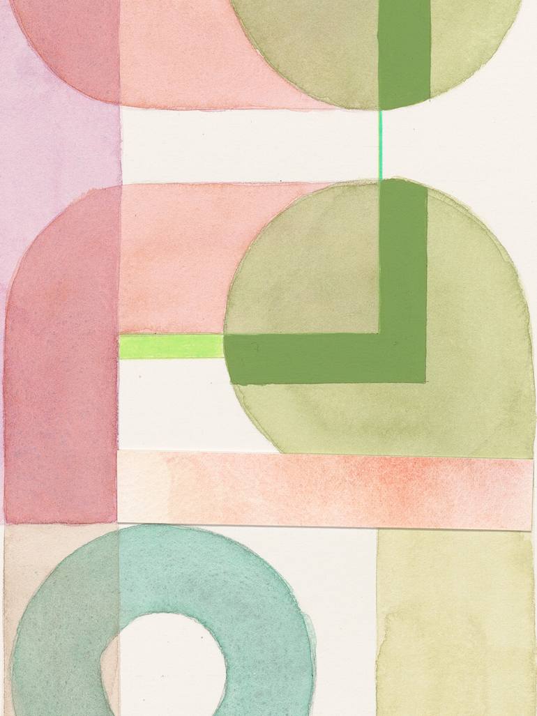 Original Geometric Abstract Painting by Allison Rietta