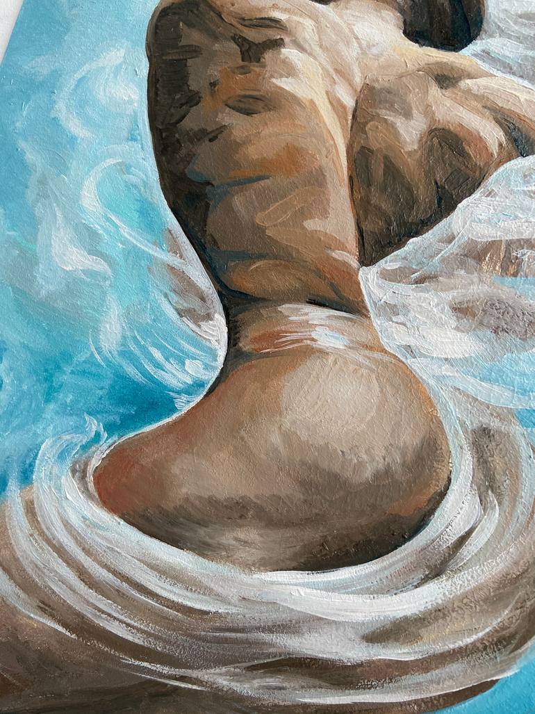 Original Conceptual Nude Painting by Viktoria Rozhak
