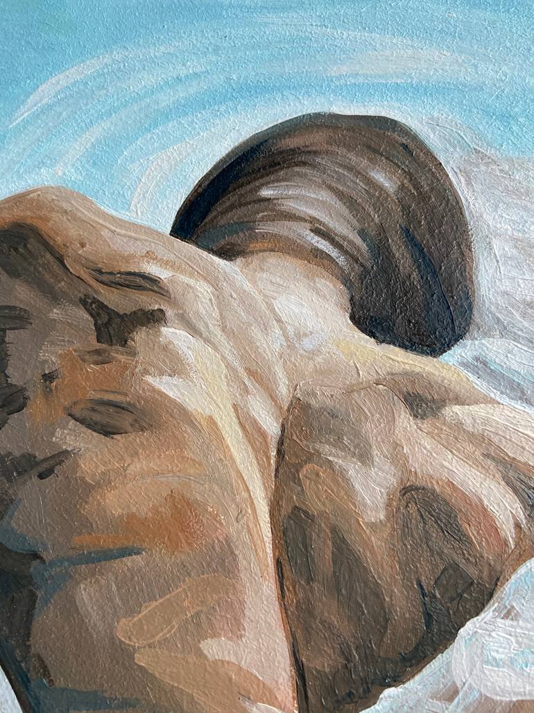Original Conceptual Nude Painting by Viktoria Rozhak