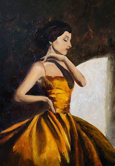 Original Figurative Women Paintings by Yevheniia Yakovleva