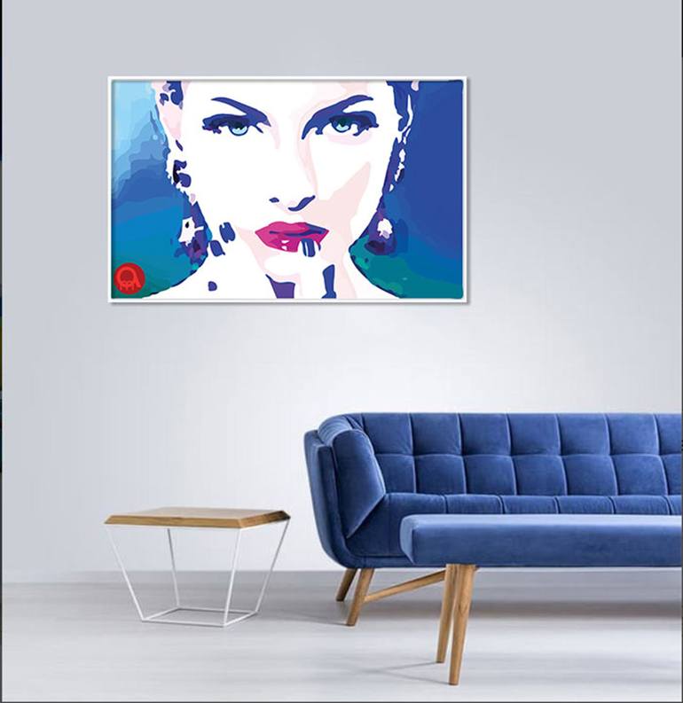 Blue Beauty Painting by Angelo Makula | Saatchi Art