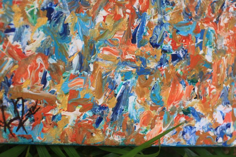 Original Abstract Expressionism Abstract Painting by Annie Rios