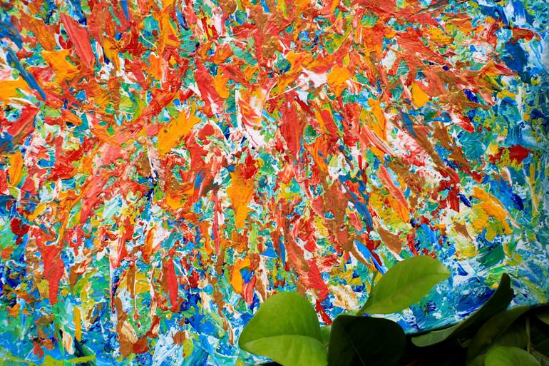 Original Abstract Expressionism Abstract Painting by Annie Rios