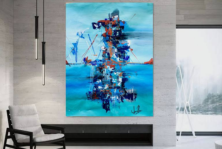 Original Abstract Expressionism Abstract Painting by Annie Rios