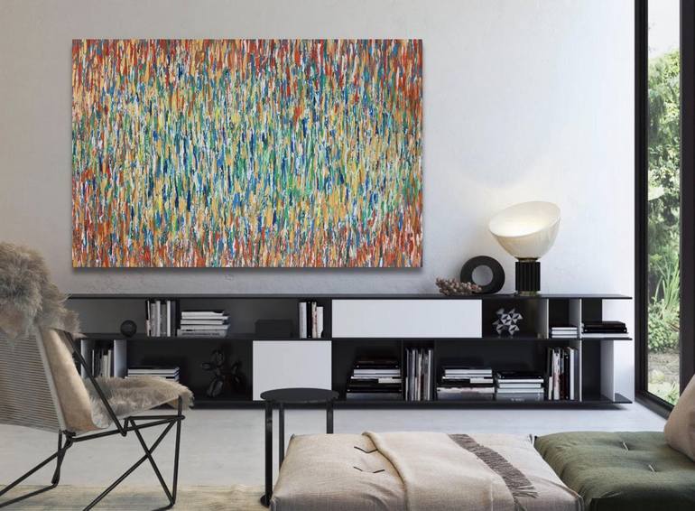 Original Abstract Expressionism Abstract Painting by Annie Rios