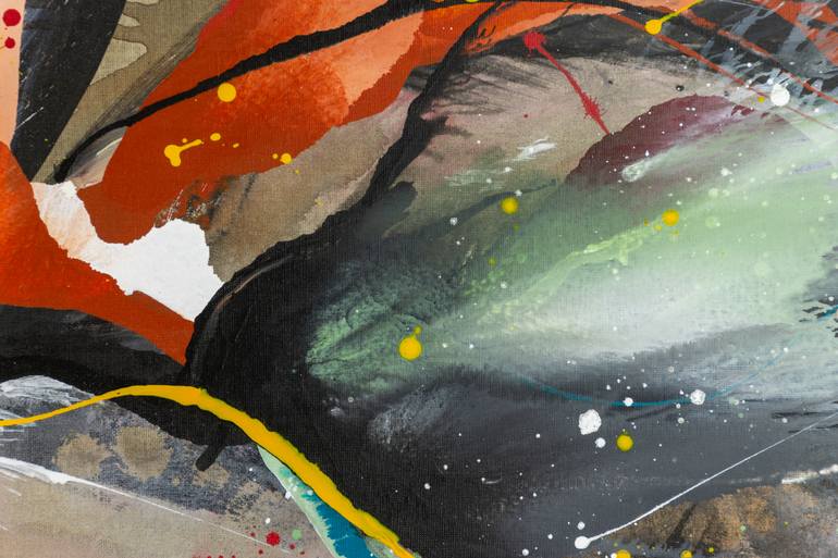 Original Abstract Expressionism Abstract Painting by Weronika Dylag