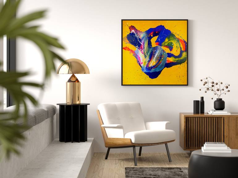 Original Abstract Expressionism Botanic Painting by Weronika Dylag