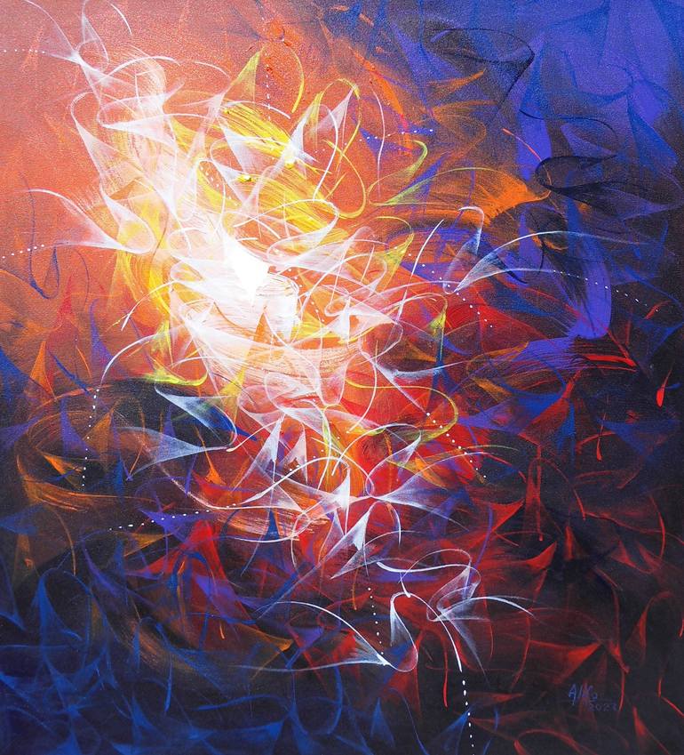 Original Abstract Painting by Seth Alifo | Abstract Art on Canvas | Encyclical Waves no 1