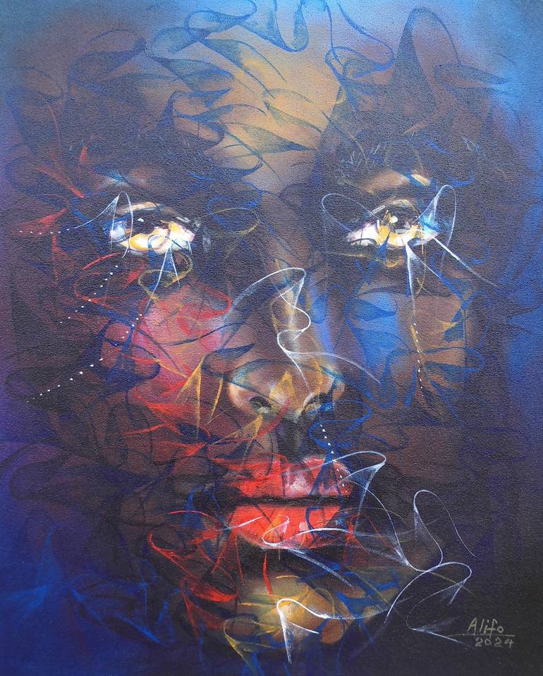 Original Abstract Painting by Seth Alifo | Abstract Art on Canvas | Inner Thoughts