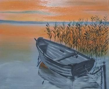 Print of Boat Paintings by Lyudmyla Malliaras