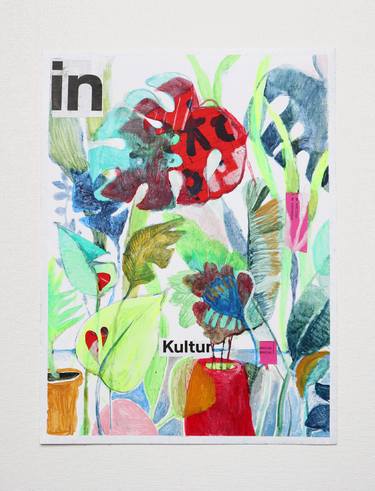 Print of Abstract Botanic Paintings by Katalin Lazar