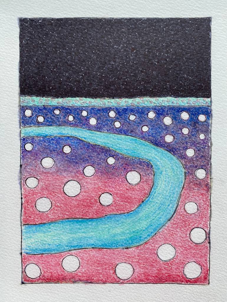 Original Minimalism Abstract Drawing by Patrick Elvin