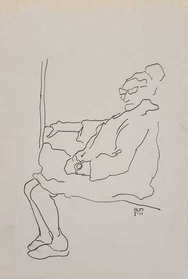 Print of People Drawings by Patrick Elvin