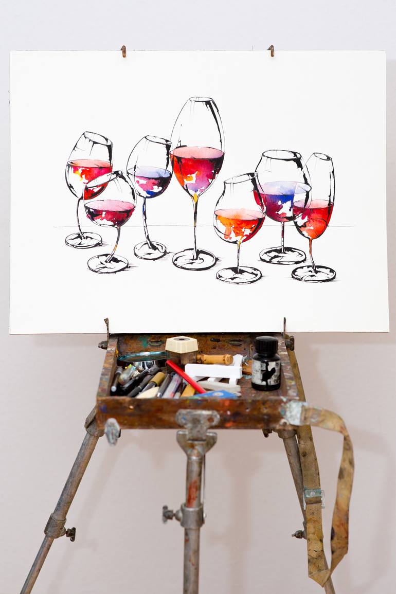 Original Still Life Drawing by Andy Nikol