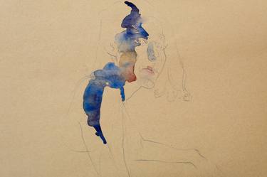 Original Figurative Women Drawings by Andy Nikol