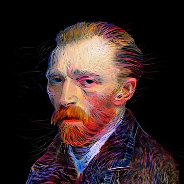 Saatchi Art Artist Andy Nikol; Mixed Media, “Vincent #60 — Ultra HD photo print under acrylic glass, framed in aluminum Artbox. - Limited Edition of 2” #art