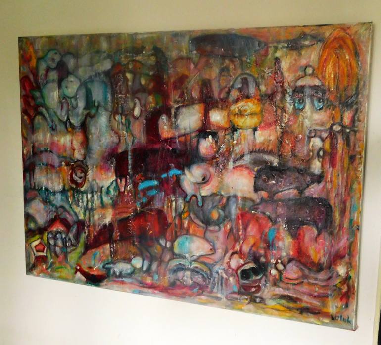 Original Abstract Painting by Nalan Laluk McCandless