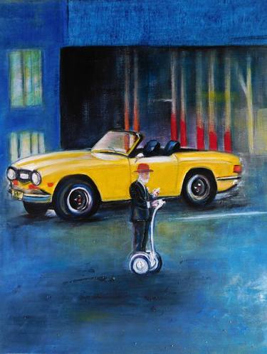 Original Impressionism Automobile Paintings by Nalan Laluk McCandless