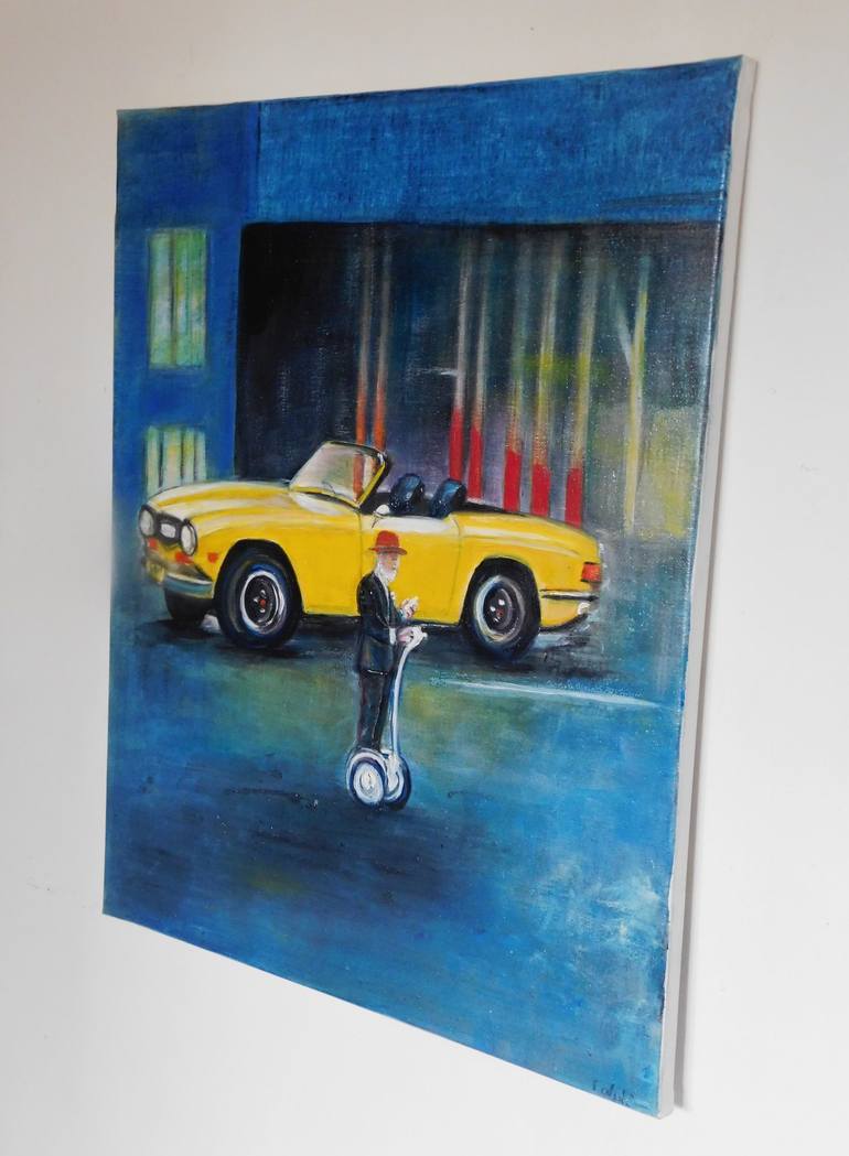 Original Contemporary Automobile Painting by Nalan Laluk McCandless
