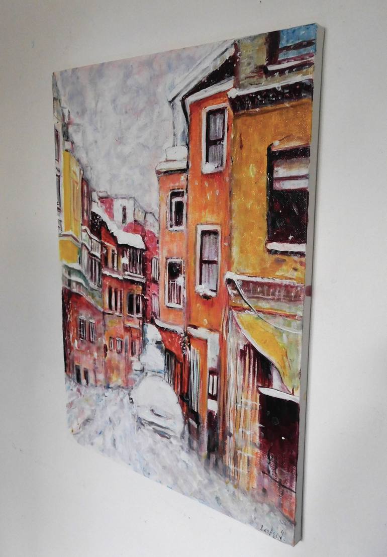 Original Contemporary Cities Painting by Nalan Laluk McCandless