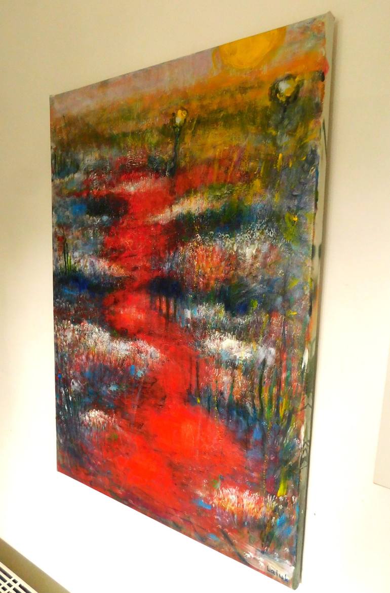 Original Abstract Expressionism Abstract Painting by Nalan Laluk McCandless