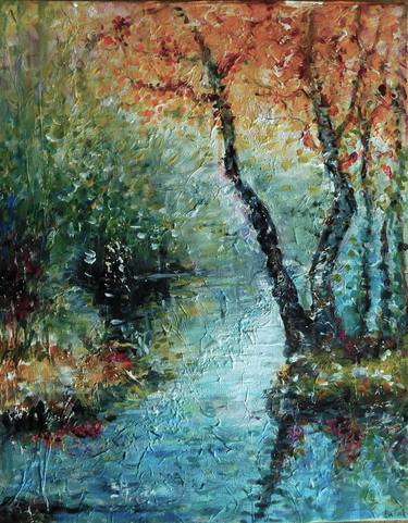 Original Contemporary Nature Painting by Nalan Laluk Mccandless