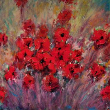 Original Floral Paintings by Nalan Laluk McCandless