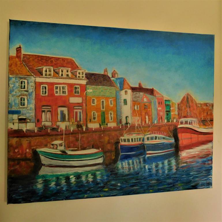 Original Contemporary Boat Painting by Nalan Laluk Mccandless