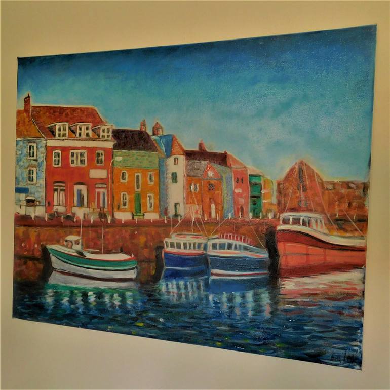 Original Contemporary Boat Painting by Nalan Laluk Mccandless