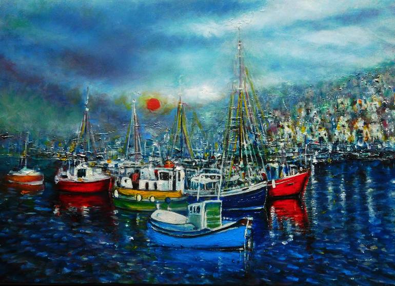 Original Seascape Painting by Nalan Laluk McCandless