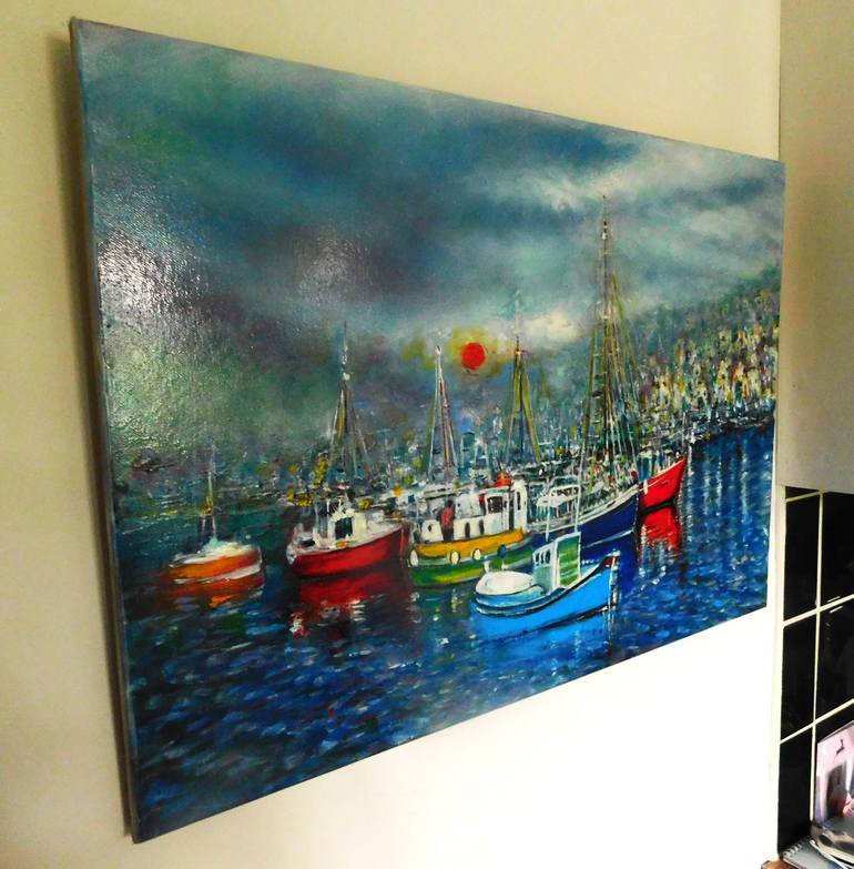 Original Seascape Painting by Nalan Laluk McCandless