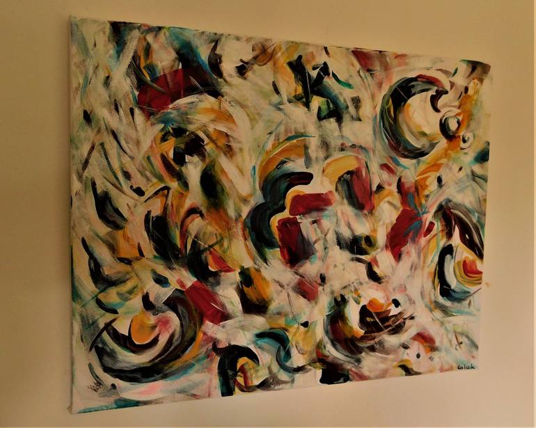 Original Abstract Painting by Nalan Laluk McCandless