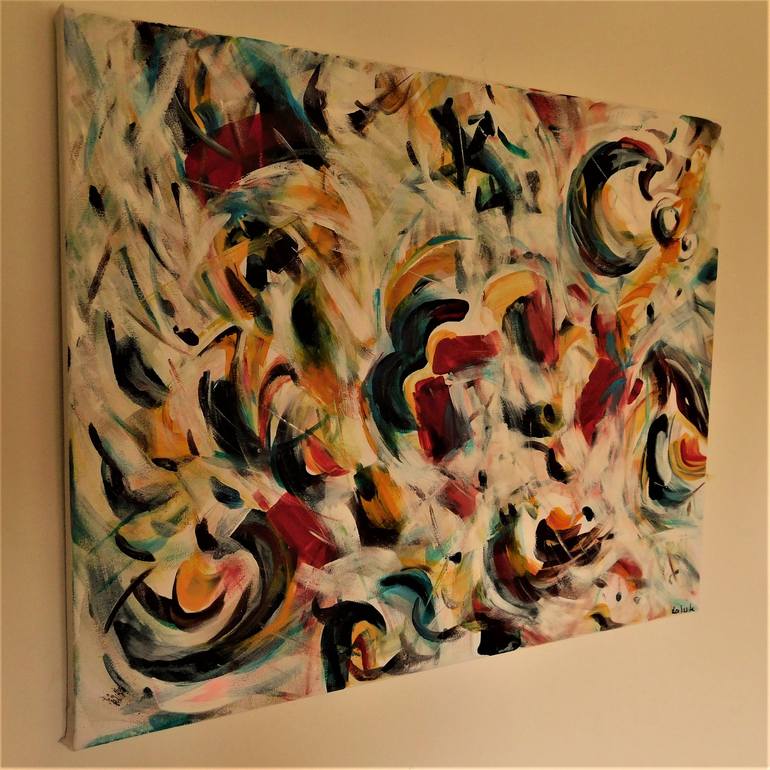 Original Abstract Painting by Nalan Laluk McCandless