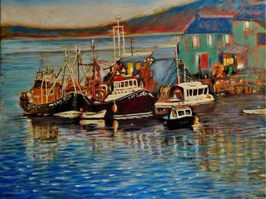 Print of Impressionism Boat Paintings by Nalan Laluk McCandless