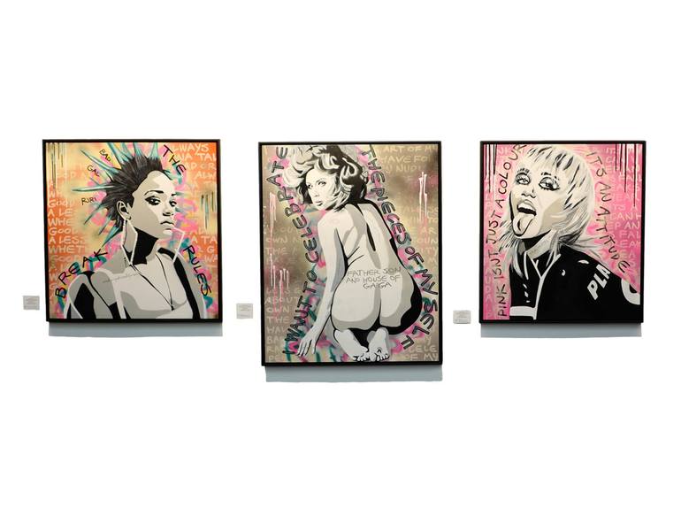 Original Pop Culture/Celebrity Painting by Naomi Wallens