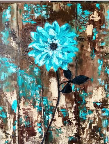 Blue Flower Painting thumb