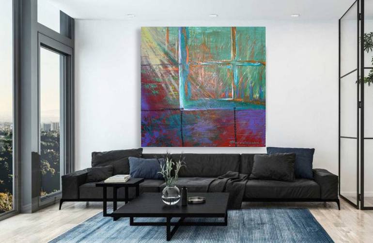 Original Art Deco Abstract Painting by Mara Boronina