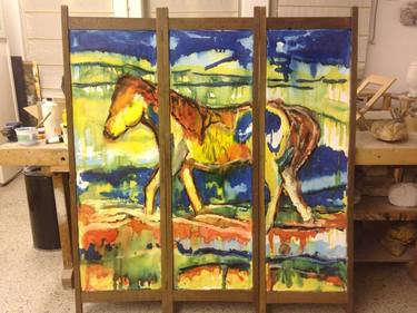 Original Horse Paintings by Madeleine Freyée