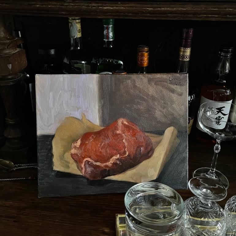 Original Realism Food Painting by Elina Arbidane