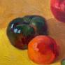 Second painting from my winter tomato still life series. Alla prima technique
Oil on canvas