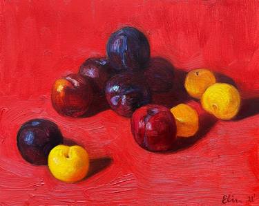 Still life with plums thumb