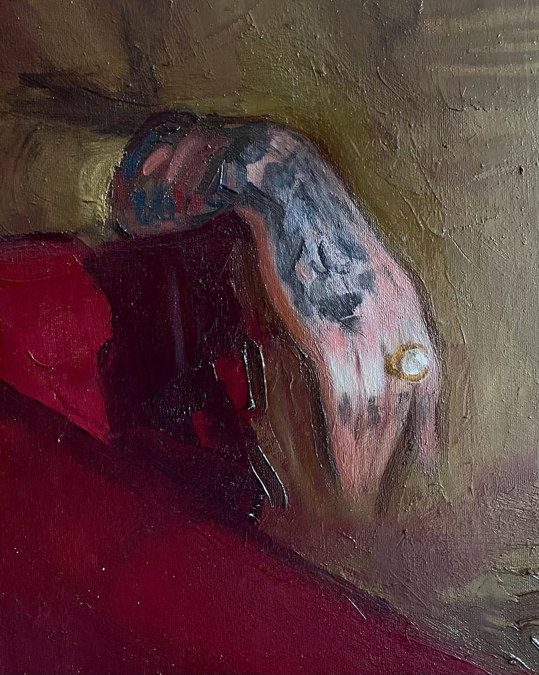 Original Figurative People Painting by Elina Arbidane