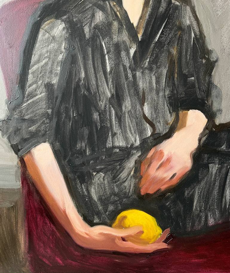 Original Impressionism Portrait Painting by Elina Arbidane