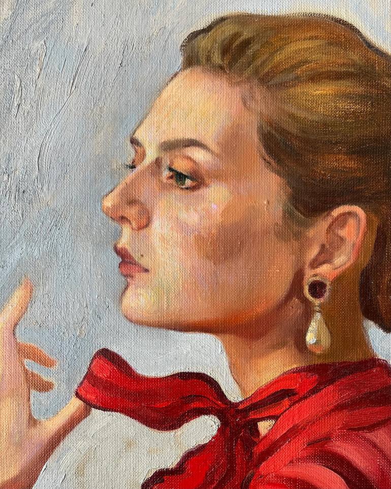 Original Figurative People Painting by Elina Arbidane