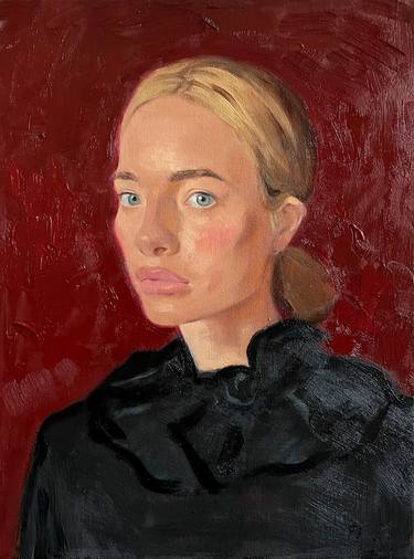Print of Portrait Paintings by Elina Arbidane