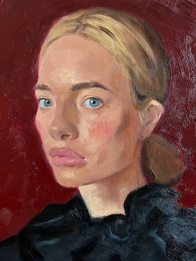 Original Portrait Painting by Elina Arbidane