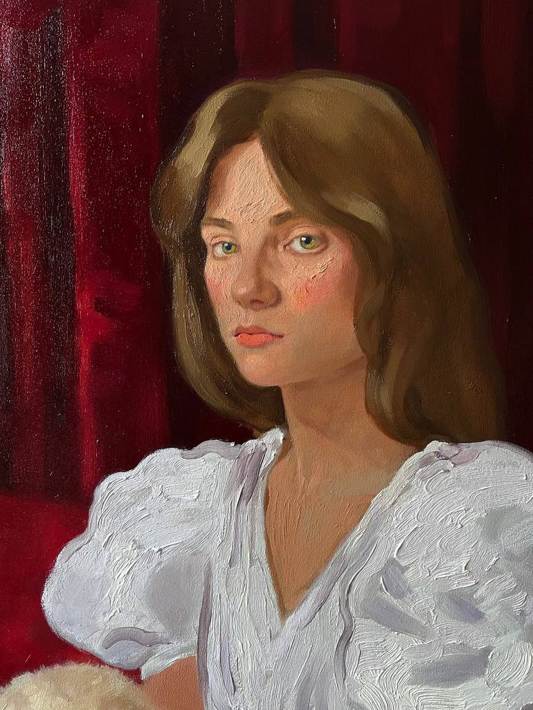 Original Portrait Painting by Elina Arbidane