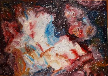 Original Impressionism Outer Space Paintings by Larisa Gladyn