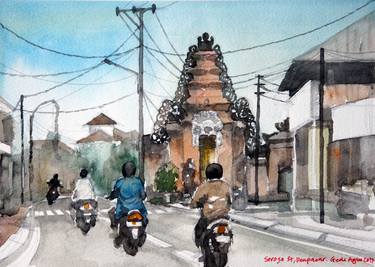 Original Architecture Paintings by Gede Agus