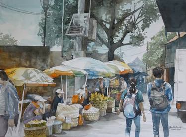 Original Impressionism Places Paintings by Gede Agus